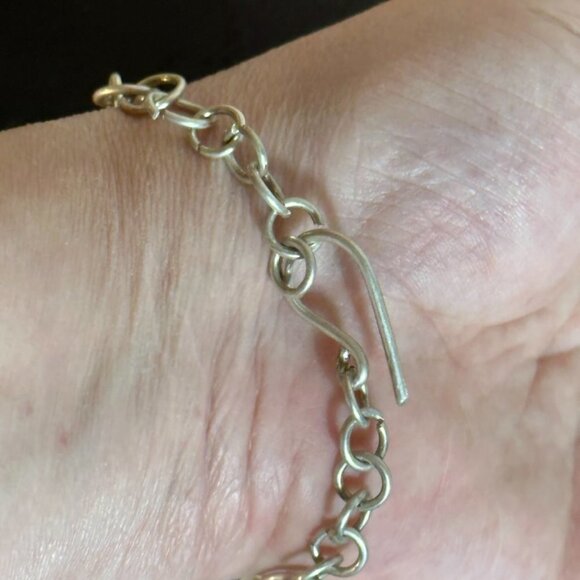 Antique Sterling Silver Cuff Bracelet 925 Victorian Gorham Floral Spoon Gift - Picture 8 of 10